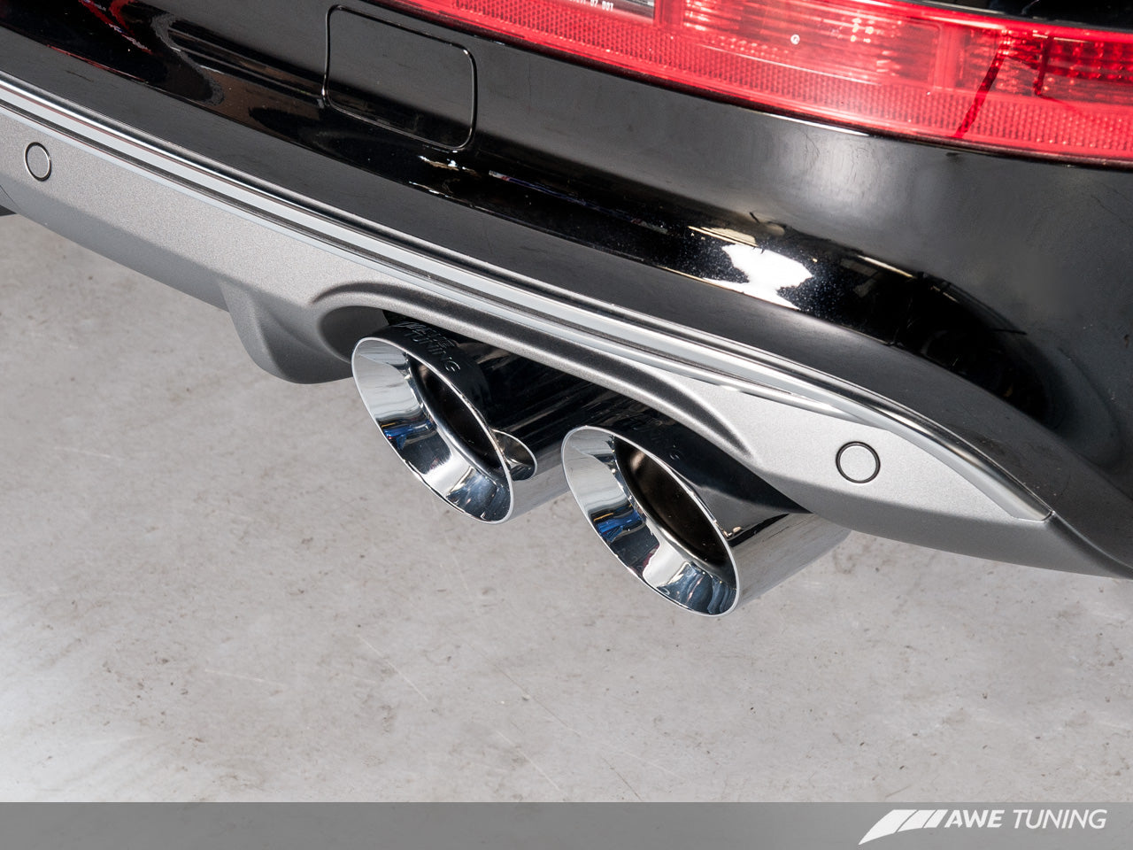 AWE Tuning Touring Edition Exhaust With Quad Outlet Chrome Silver Tips - 2014-2017 Audi 8R SQ5 - STREETUNED