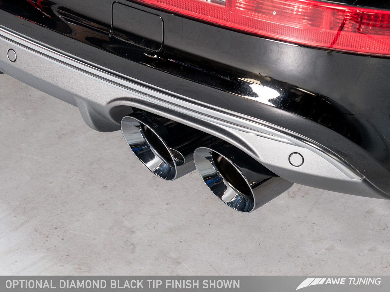 AWE Tuning Touring Edition Exhaust With Quad Outlet Diamond Black Tips - 2014-2017 Audi 8R SQ5 - STREETUNED