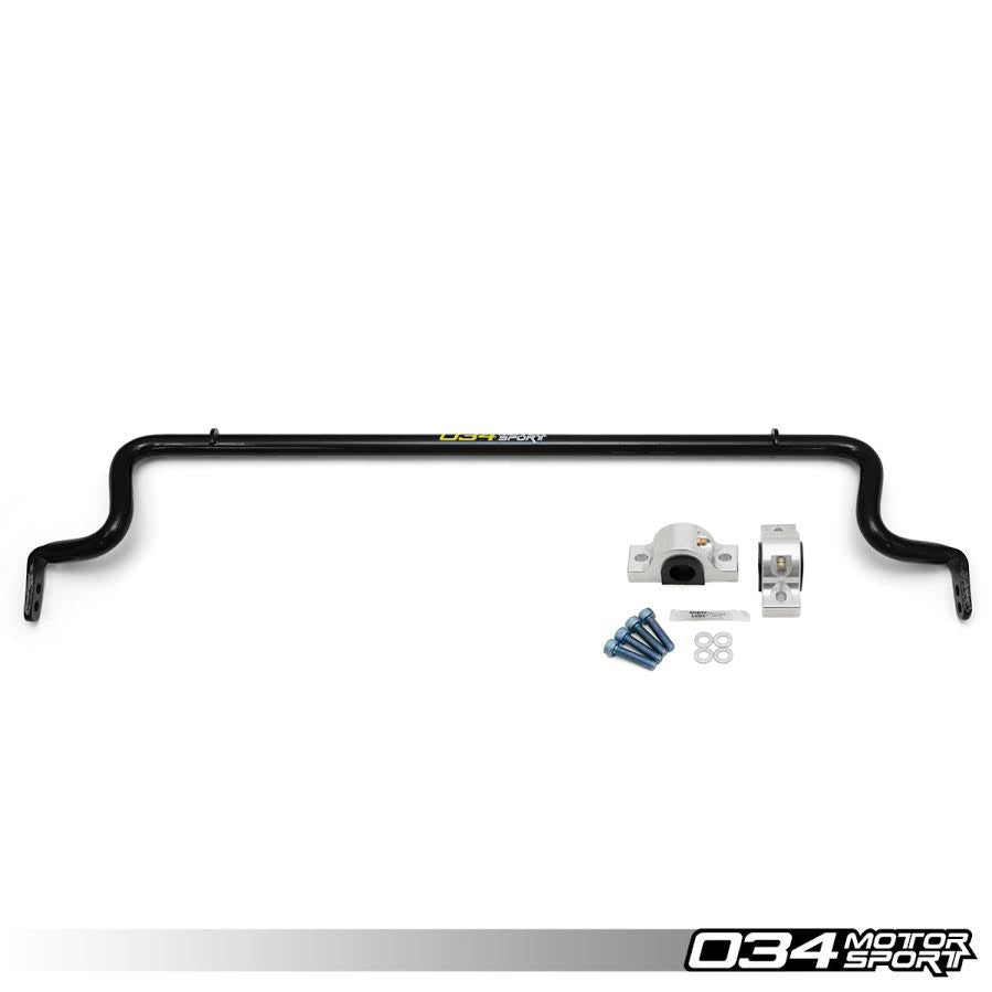 034 Motorsport Adjustable Solid Rear Sway Bar, B8/B8.5 Audi A4/S4/RS4, A5/S5/RS5 - T1 Motorsports