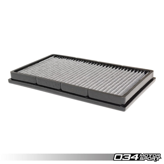 034 Motorsport Performance Drop-In Air Filter, 8V Audi A3/S3 & MkVII Golf/GTI/R (MQB) - T1 Motorsports