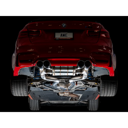 AWE Tuning SwitchPath Catback Exhaust With Chrome Silver Tips For BMW 2015-2020 F8X M3/M4 - STREETUNED