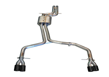 AWE Tuning Track Edition Exhaust System With Diamond Black Tips - 2008-2012 Audi B8 S5 4.2L - STREETUNED