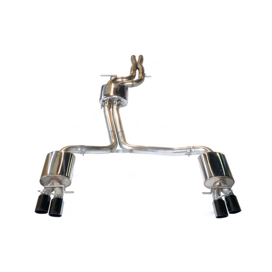 AWE Tuning Audi B8.5 S5 3.0T Touring Edition Exhaust System - Diamond Black Tips (90mm) - STREETUNED