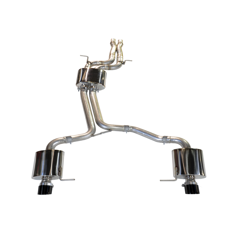 AWE Tuning Audi 8R Q5 3.0T Touring Edition Exhaust Dual Outlet Diamond Black Tips - STREETUNED
