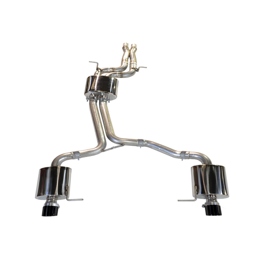 AWE Tuning Audi 8R Q5 3.0T Touring Edition Exhaust Dual Outlet Diamond Black Tips - STREETUNED