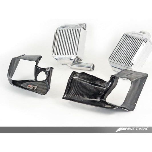 AWE Tuning Audi 2.7T Performance Intercooler Kit - w/Carbon Fiber Shrouds - STREETUNED