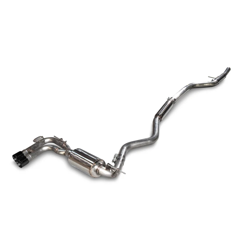 AWE Tuning BMW F3X 28i / 30i Touring Edition Axle-Back Exhaust Single Side - 80mm Black Tips - STREETUNED
