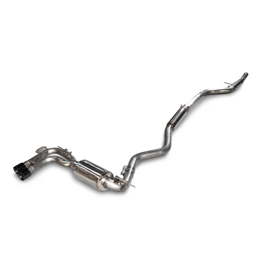 AWE Tuning BMW F3X 28i / 30i Touring Edition Axle-Back Exhaust Single Side - 80mm Black Tips - STREETUNED