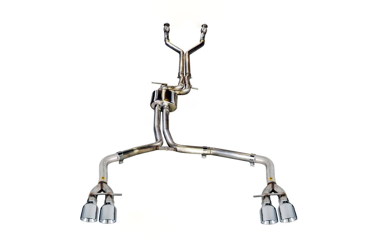 AWE Tuning Track Edition Exhaust With Polished Silver Tips - 2013-2018 Audi C7 / C7.5 S7 4.0T - STREETUNED