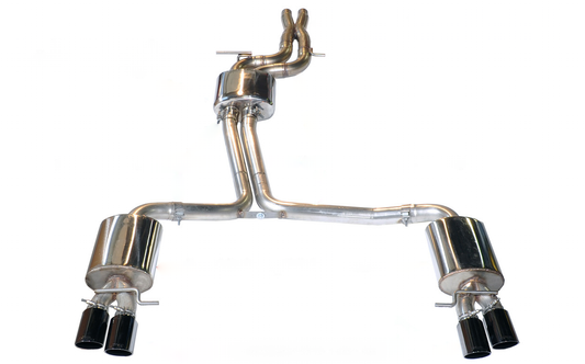 AWE Tuning Touring Edition Exhaust With Diamond Black Tips (90mm) - 2013-2015 Audi B8 / B8.5 S4 3.0T - STREETUNED