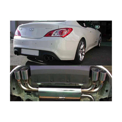 HKS Legamax Premium Rear Section Exhaust - 2010-2021 Hyundai Genesis V6