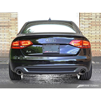 AWE Tuning Audi B8 A4 Touring Edition Exhaust - Dual Outlet Diamond Black Tips - STREETUNED