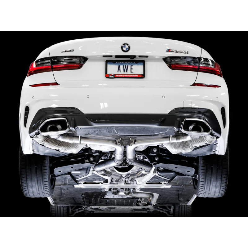 AWE Tuning Track Edition Exhaust - 2019-2024 BMW M340i/M440i (G20) (Use OE Tips) - STREETUNED
