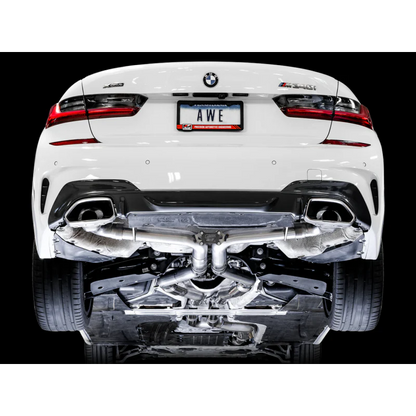 AWE Tuning Track Edition Exhaust - 2019-2024 BMW M340i/M440i (G20) (Use OE Tips) - STREETUNED