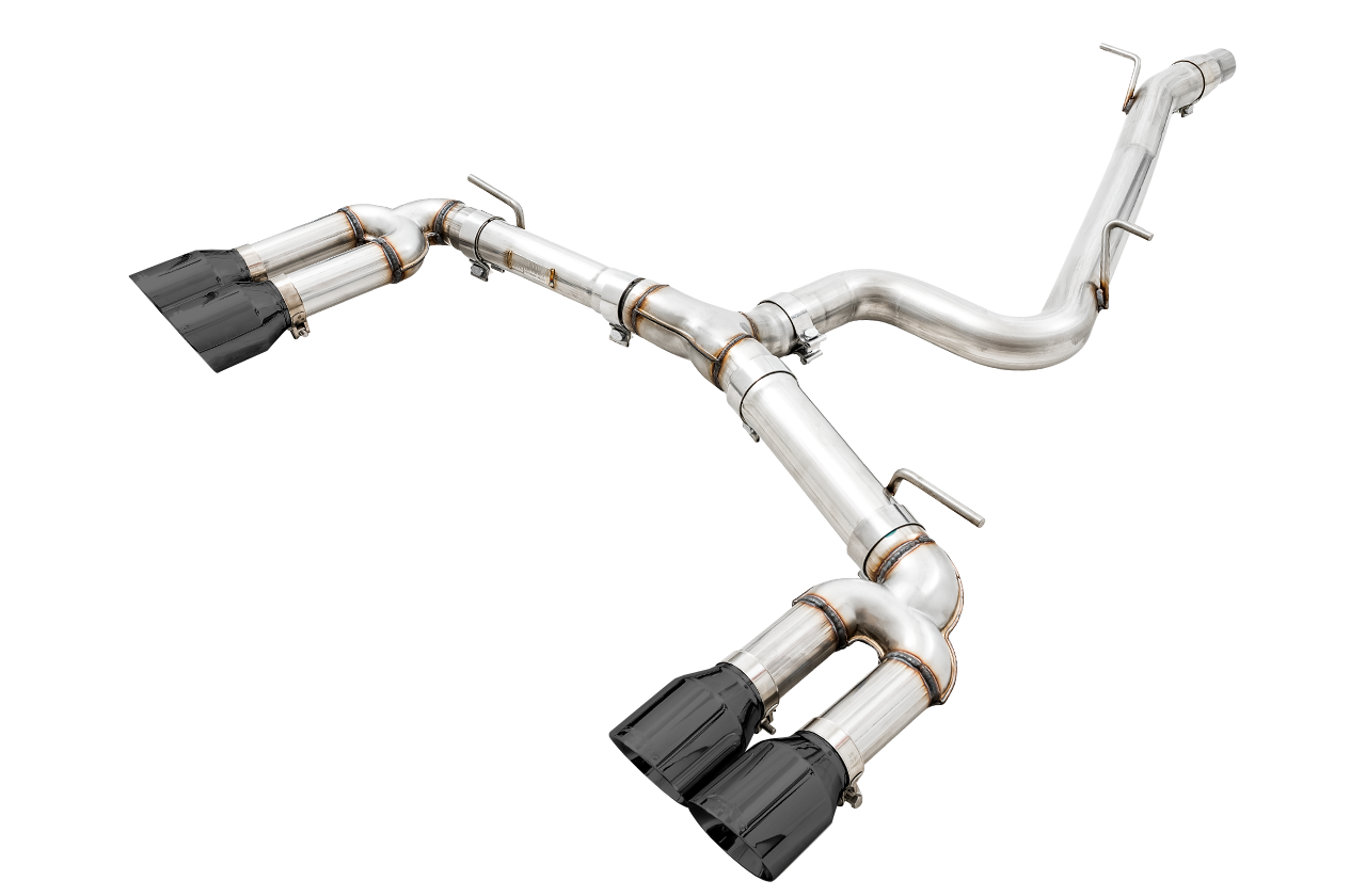 AWE Tuning Track Edition Exhaust w/Diamond Black Tips (102mm) - 2015-2020 Audi 8V S3 - STREETUNED