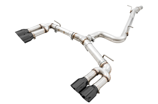 AWE Tuning Track Edition Exhaust w/Diamond Black Tips (102mm) - 2015-2020 Audi 8V S3 - STREETUNED