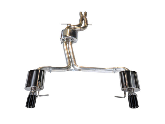 AWE Tuning Touring Edition Exhaust With Dual Outlet Diamond Black Tips - 2012-2015 Audi C7 A6 3.0T - STREETUNED