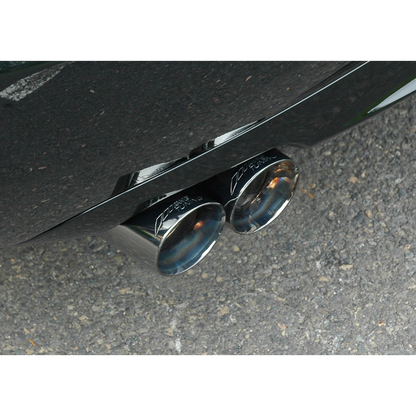 AWE Tuning Audi B7 A4 3.2L Track Edition Quad Tip Exhaust - Diamond Black Tips - STREETUNED