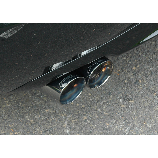 AWE Tuning Audi B7 A4 3.2L Track Edition Quad Tip Exhaust - Diamond Black Tips - STREETUNED