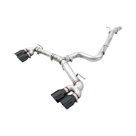 AWE Tuning Track Edition Exhaust w/Diamond Black Tips 102mm - 2015-2019 Volkswagen MK7.5 Golf R - STREETUNED
