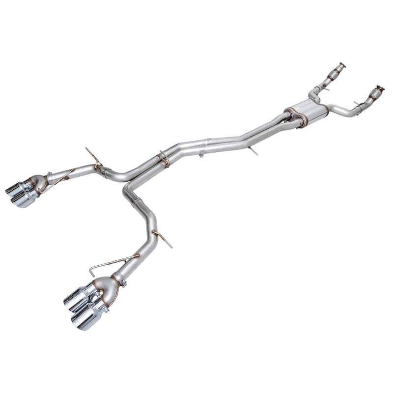AWE Tuning 19-23 Audi C8 S6/S7 2.9T V6 AWD Track Edition Exhaust - Chrome Silver Tips - STREETUNED