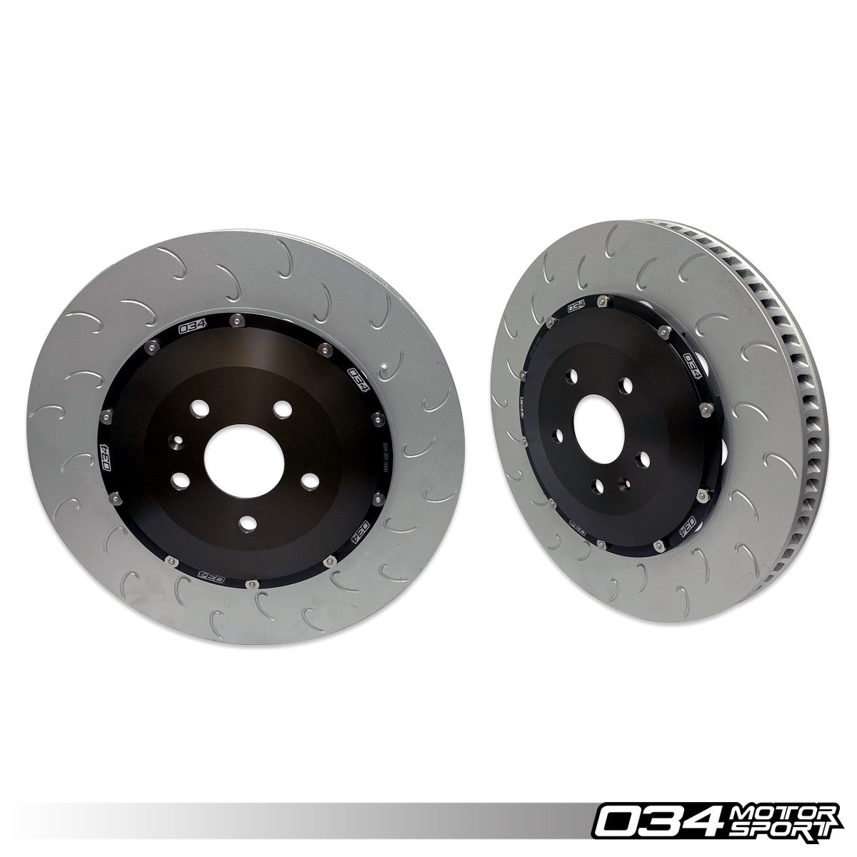 034 Motorsport 370mmx34mm 2-Piece Floating Front Brake Rotor Upgrade Kit, 8V.5 Audi RS3 - T1 Motorsports