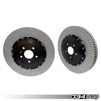 034 Motorsport 370mmx34mm 2-Piece Floating Front Brake Rotor Upgrade Kit, 8V.5 Audi RS3 - T1 Motorsports
