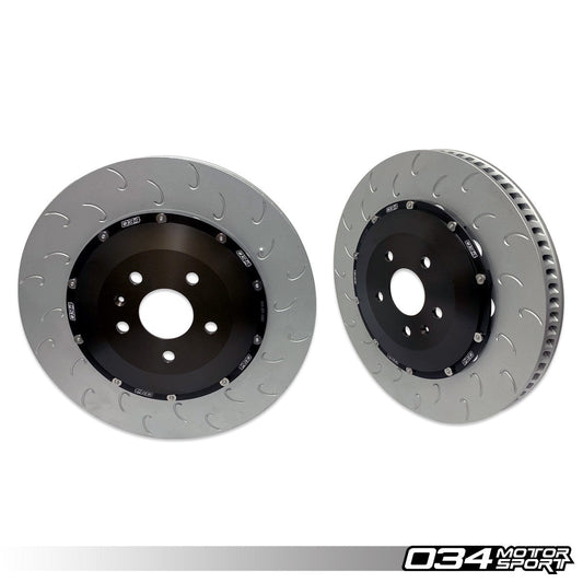 034 Motorsport 370mmx34mm 2-Piece Floating Front Brake Rotor Upgrade Kit, 8V.5 Audi RS3 - T1 Motorsports