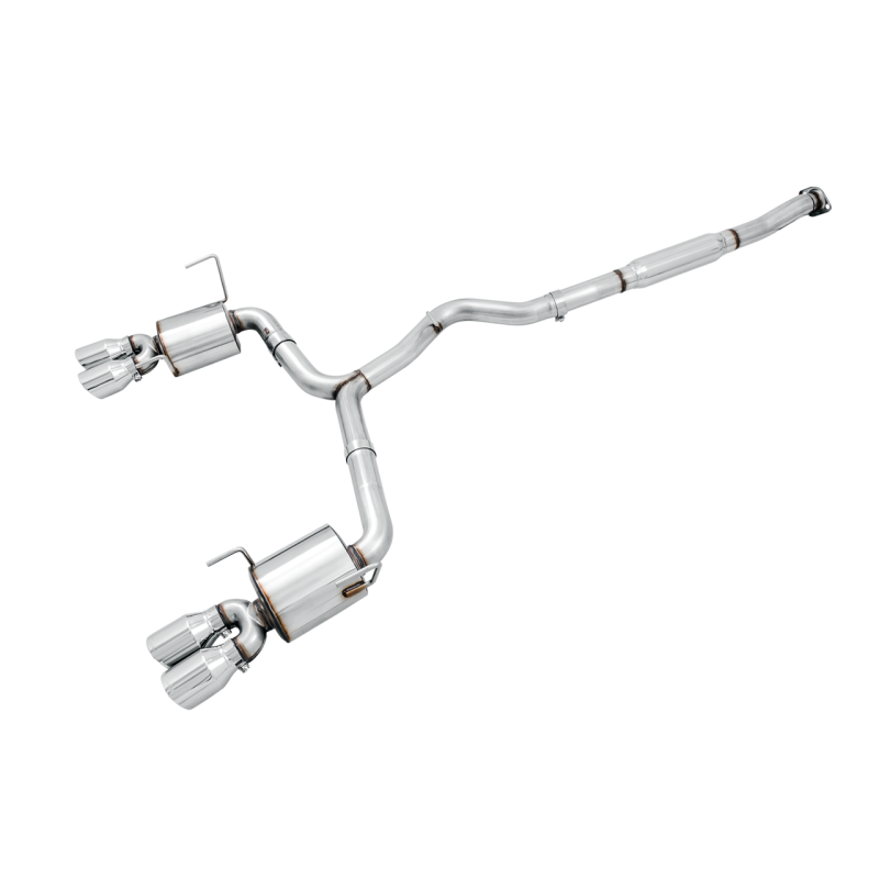 AWE Tuning Touring Edition Exhaust with Chrome Silver Tips (102mm) - 2015-2021 Subaru WRX VA Sedan - STREETUNED
