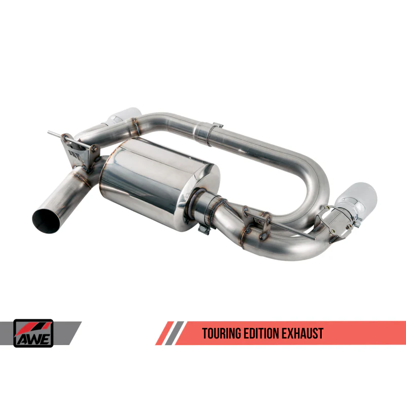AWE Tuning BMW F22 M235i / M240i Touring Edition Axle-Back Exhaust - Chrome Silver Tips (102mm) - STREETUNED
