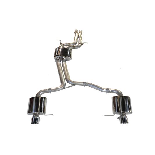 AWE Tuning Audi 8R Q5 3.2L Non-Resonated Exhaust System (Downpipe-Back) - Diamond Black Tips - STREETUNED