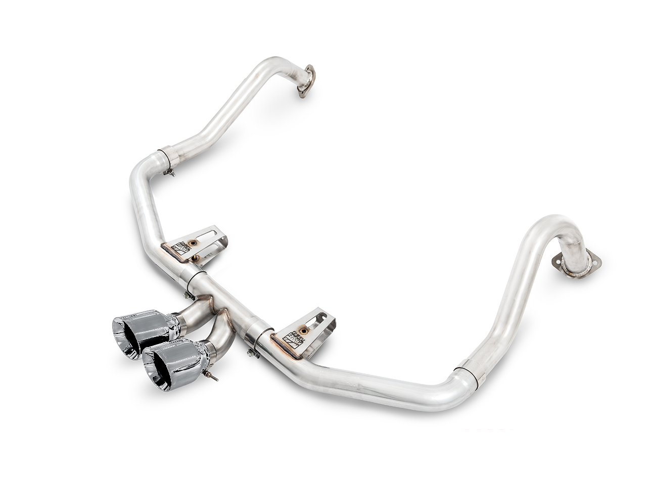AWE Tuning Track Edition Exhaust with Chrome Silver Tips - 2017-2021 Porsche 718 Boxster/Cayman - STREETUNED