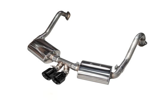 AWE Tuning Performance Exhaust System w/Diamond Black Tips - 2013-2016 Porsche 981 Cayman/Boxster - STREETUNED