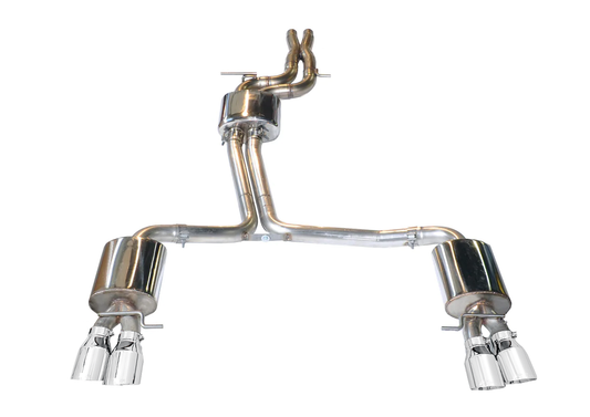 AWE Tuning Touring Edition Exhaust System With Chrome Silver Tips (102mm) - 2013-2016 Audi B8.5 S4 3.0T - STREETUNED