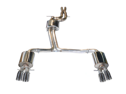 AWE Tuning Touring Edition Exhaust System With Polished Silver Tips (90mm) - 2013-2017 Audi B8.5 S5 3.0T - STREETUNED