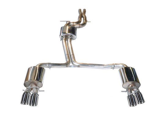 AWE Tuning Touring Edition Exhaust System With Polished Silver Tips (90mm) - 2013-2017 Audi B8.5 S5 3.0T - STREETUNED