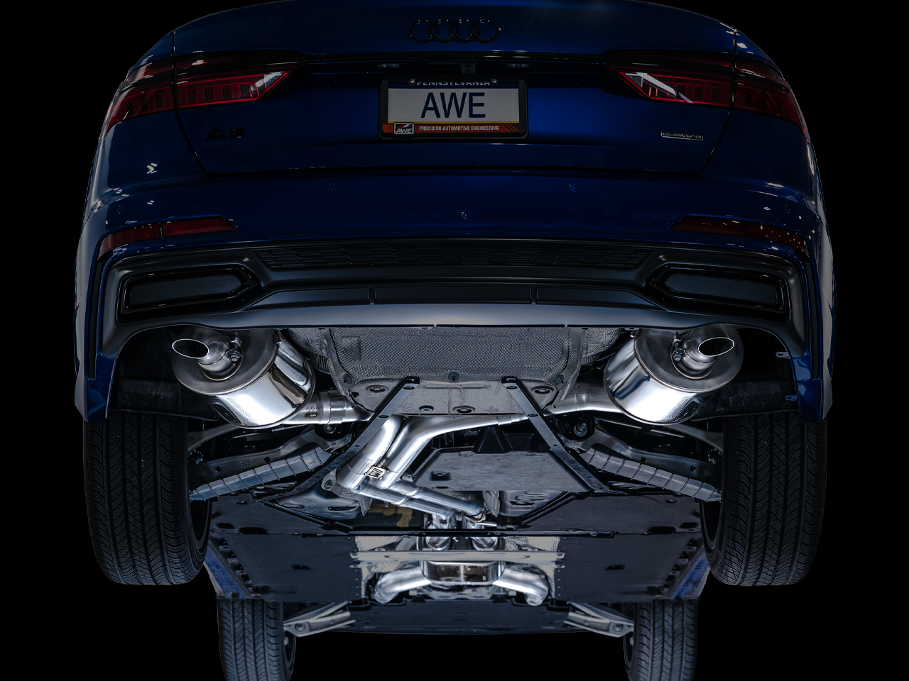AWE Tuning Touring Edition Catback Exhaust - 2019-2023 Audi C8 A6/A7 - STREETUNED