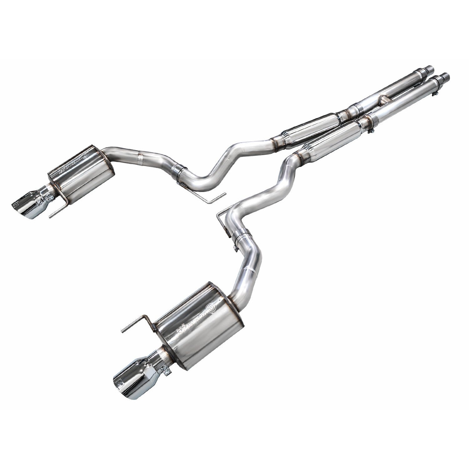 AWE Tuning Touring Catback Exhaust w/ Dual Chrome Silver Tips - 2024 Ford Mustang GT Fastback S650 RWD - STREETUNED