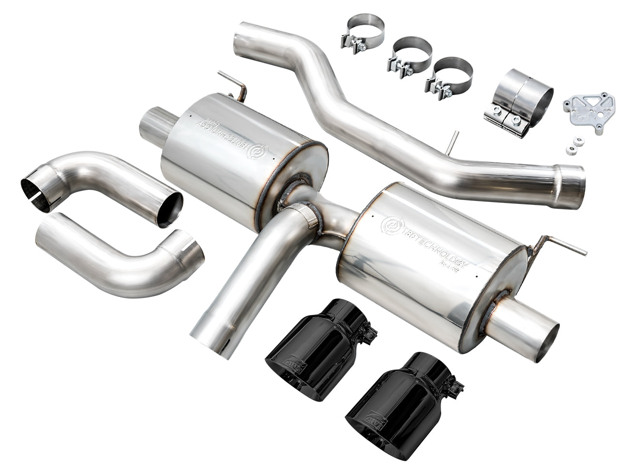 AWE Tuning Touring Edition Axleback Exhaust with Diamond Black Tips - 2019-2024 BMW G2X 330i / 2021-2024 G2X BMW 430i Base - STREETUNED
