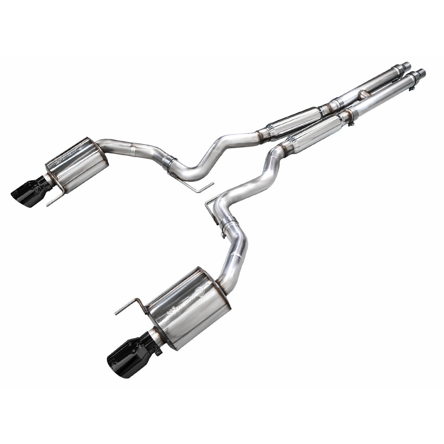 AWE Tuning Touring Catback Exhaust w/ Dual Diamond Black Tips - 2024 Ford Mustang GT Fastback S650 RWD - STREETUNED