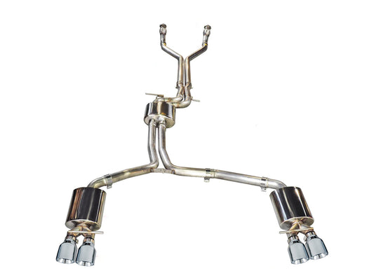 AWE Tuning Touring Edition Exhaust With Polished Silver Tips - 2013-2018 Audi C7 / C7.5 S7 4.0T - STREETUNED