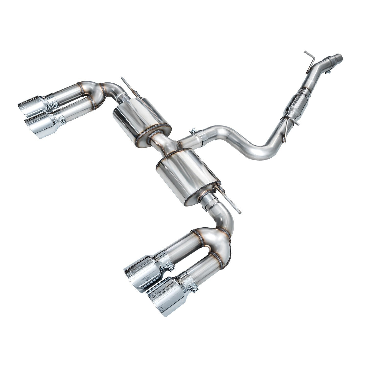 AWE Tuning 2022-2024 Audi 8Y S3 Touring Edition Exhaust - Chrome Silver Tips - STREETUNED