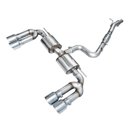 AWE Tuning 2022-2024 Audi 8Y S3 Touring Edition Exhaust - Chrome Silver Tips - STREETUNED