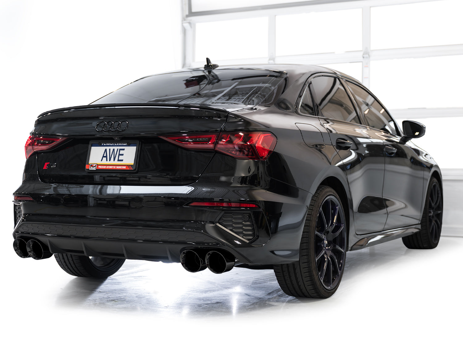 AWE Tuning Touring Edition Exhaust With Diamond Black Tips - 2022-2024 Audi 8Y S3 - STREETUNED