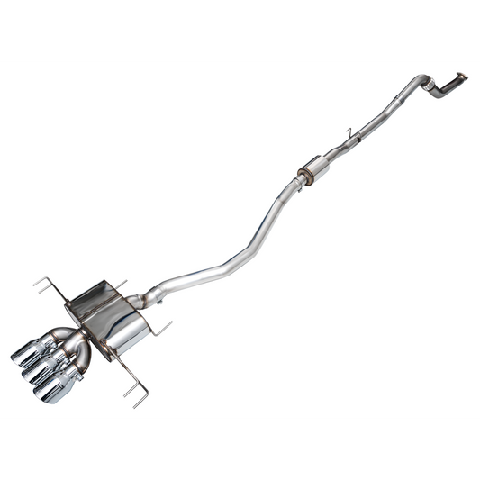 AWE Tuning Touring Edition Exhaust w/ Triple Chrome Silver Tips - 2023-2024 Honda Civic Type R FL5 - STREETUNED
