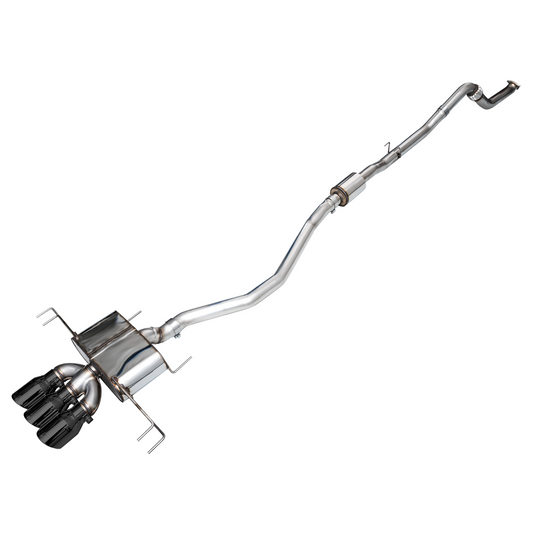 AWE Tuning Touring Edition Exhaust w/ Triple Diamond Black Tips - 2023-2024 Honda Civic Type R FL5 - STREETUNED