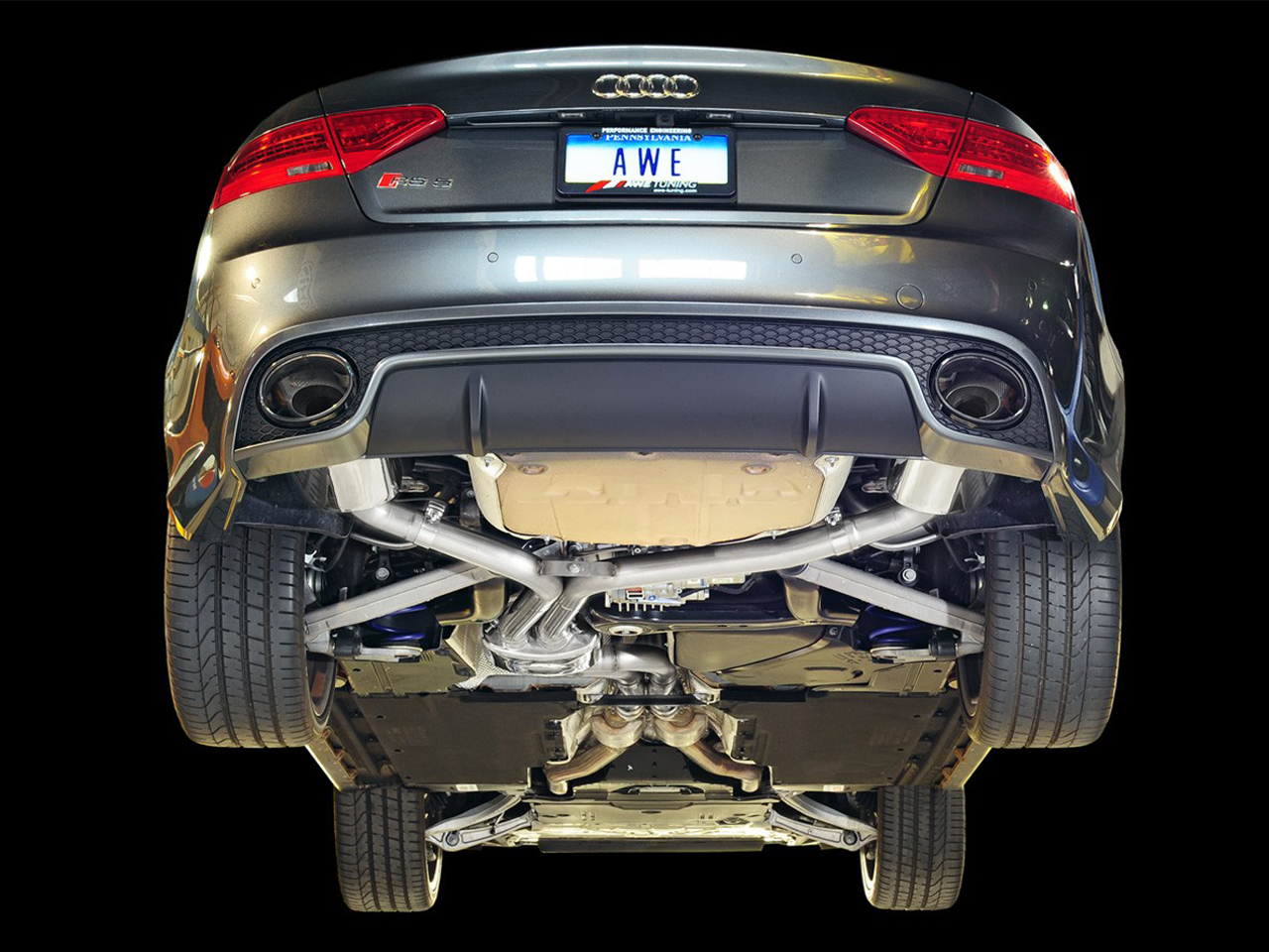 AWE Tuning Track Edition Exhaust System - 2013-2015 Audi B8 / B8.5 RS5 - STREETUNED