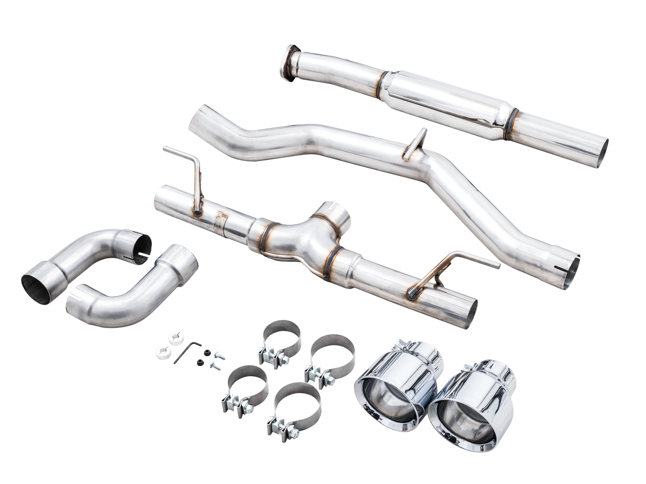 AWE Tuning Track Edition Catback Exhaust with Chrome Silver Tips - 2022-2024 Subaru BRZ/Toyota GR86/Toyota 86 - STREETUNED