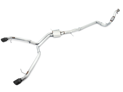 AWE Tuning Track Edition Exhaust Dual Outlet With Diamond Black Tips (Includes DP) - 2018-2019 Audi B9 A5 - STREETUNED