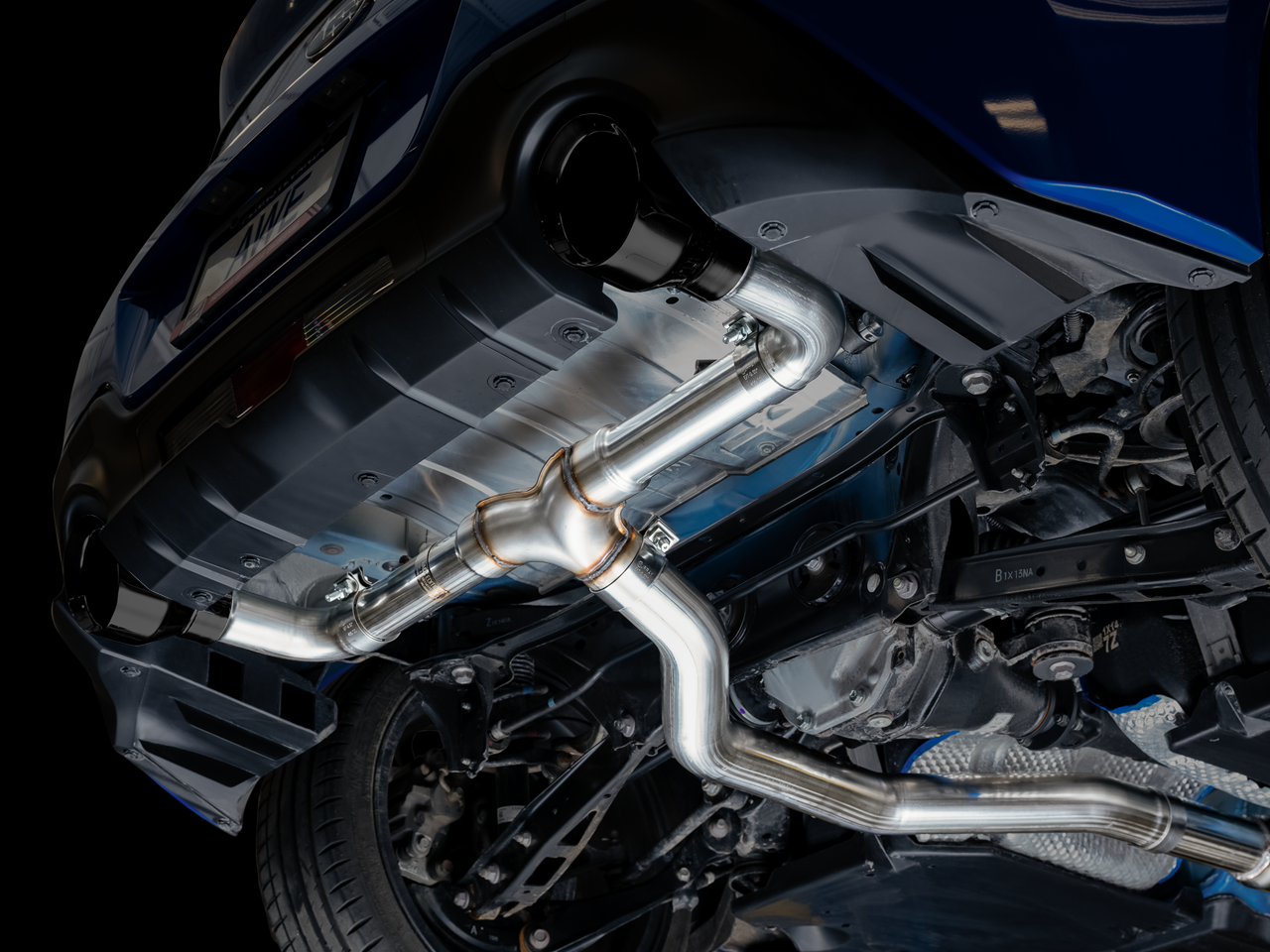 AWE Tuning Track Edition Catback Exhaust with Diamond Black Tips - 2022-2024 Subaru BRZ/Toyota GR86/Toyota 86 - STREETUNED
